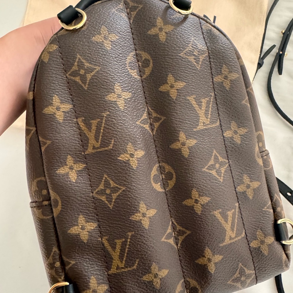 Like NEW Authentic Louis Vuitton monogram palm springs mini backpack crossbody - Picture 3 of 12